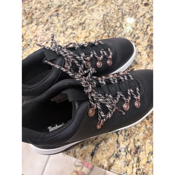 Timberland Women's Black Supaway Fabric Trainer Sneakers Size 8.5 - Picture 2 of 9